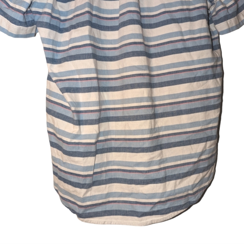 Vineyard Vines Slim Fit Murray Cotton Linen Button Down Casual Shirt Blue Pink - Picture 5 of 8